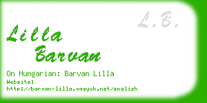 lilla barvan business card